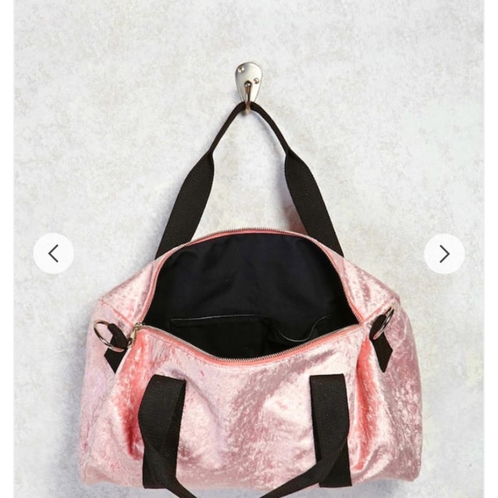 Pink Velvet Travel Bag (duffle)
